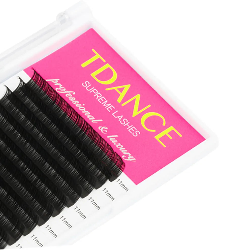 TDANCE Classic Eyelash Extension 16 Rows Soft Faux Mink Lashes Russian Volume Makeup Eyelashes Professionals Individual Eye Lash