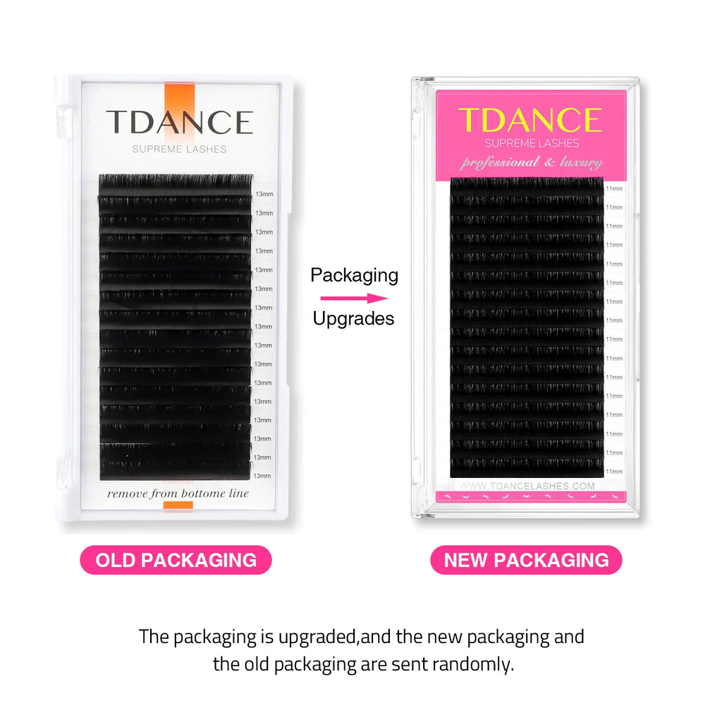 TDANCE Classic Eyelash Extension 16 Rows Soft Faux Mink Lashes Russian Volume Makeup Eyelashes Professionals Individual Eye Lash