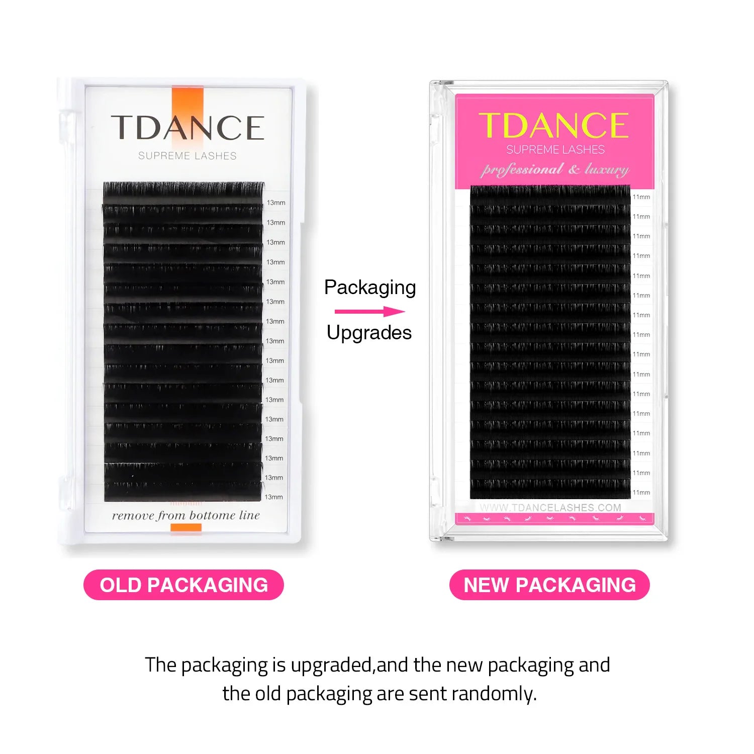 TDANCE Classic Eyelash Extension 16 Rows Soft Faux Mink Lashes Russian Volume Makeup Eyelashes Professionals Individual Eye Lash