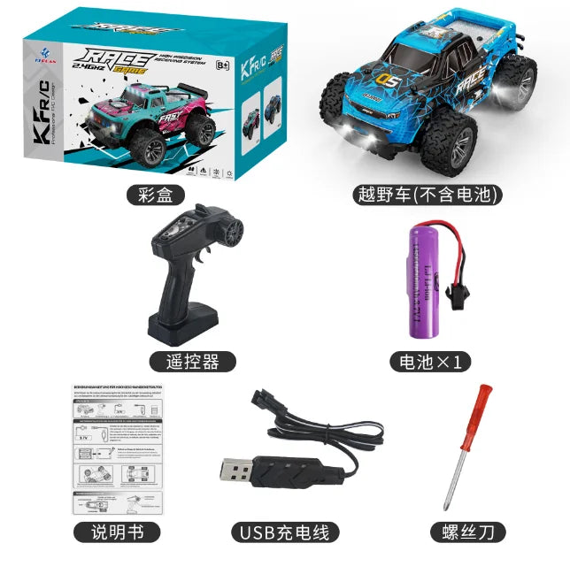 Factory KF23 RC Car 1/20 Monster Truck High Speed Off Road 2.4G Remote Control 4WD Drift Cars Strong Grip Kids Vehicle Toys KF24