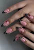 Handmade Almond Red Acrylic Nails Glue on Press for Valentine