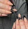 Handmade Almond Red Acrylic Nails Glue on Press for Valentine