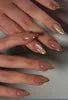 Handmade Almond Red Acrylic Nails Glue on Press for Valentine