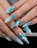 Handmade Almond Red Acrylic Nails Glue on Press for Valentine