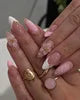 Handmade Almond Red Acrylic Nails Glue on Press for Valentine