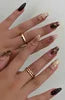 Handmade Almond Red Acrylic Nails Glue on Press for Valentine