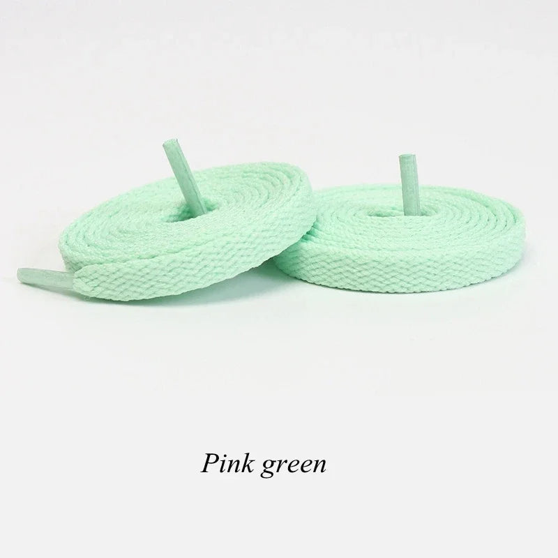 1 Pair Flat Shoelaces Classic Shoe Laces Fit Fashion Solid Sports Shoelace Casual Unisex Shoe Strings Shoe Accessories AF1