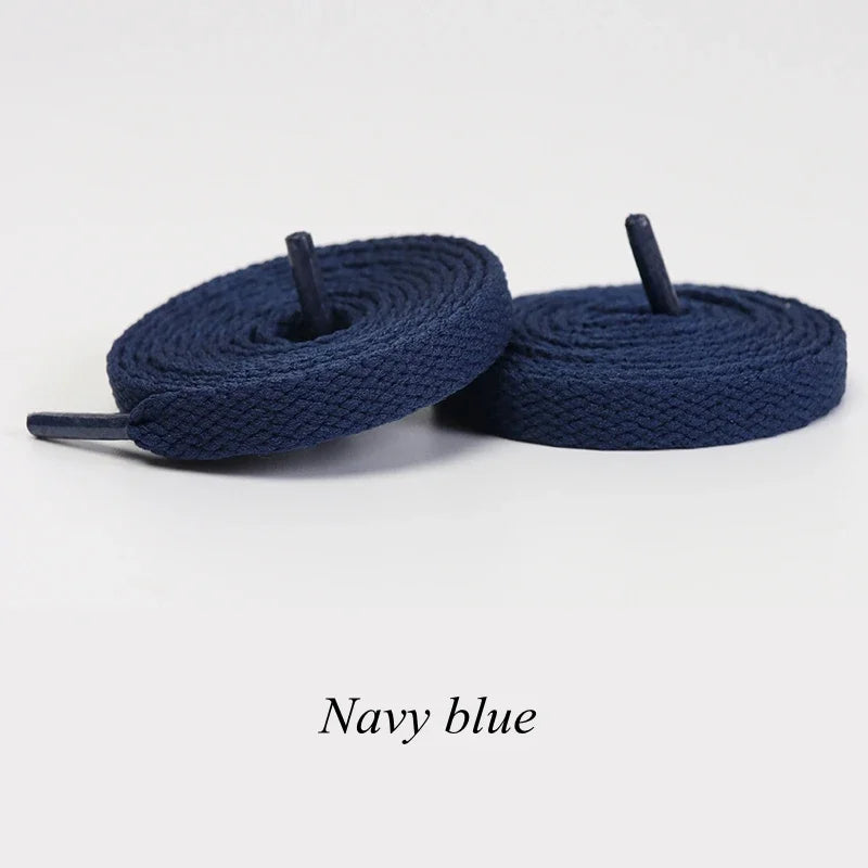 1 Pair Flat Shoelaces Classic Shoe Laces Fit Fashion Solid Sports Shoelace Casual Unisex Shoe Strings Shoe Accessories AF1