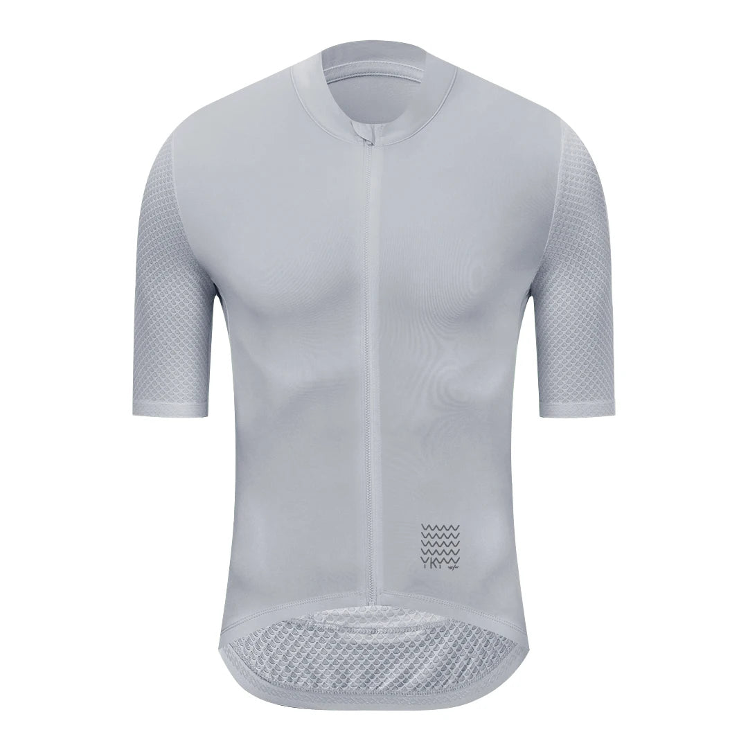 YKYWBIKE Men's Cycling Jersey Summer Road Bike Short Sleeve Shirt Lightweight SPF 50+ Bicycle Jersey MTB Riding Biking Clothing