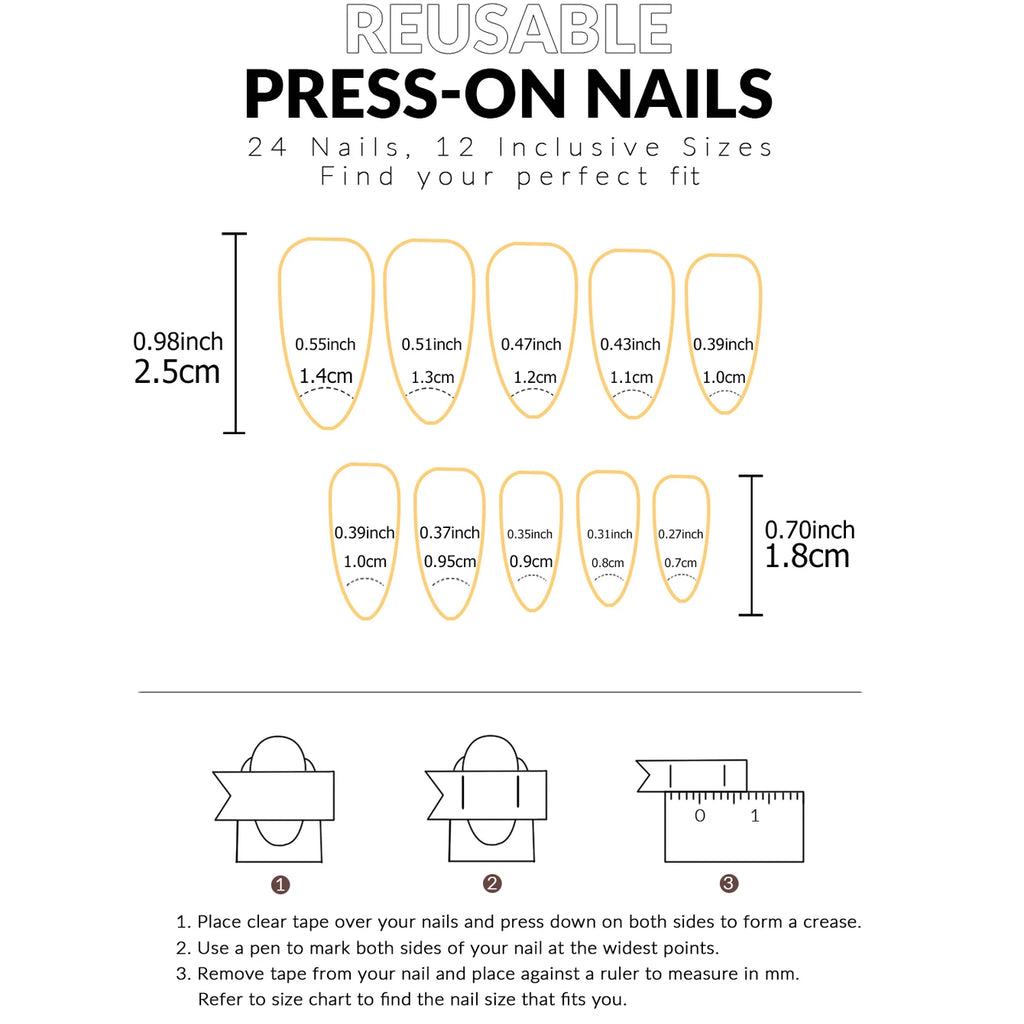 24PCS Pink Glitter French Press-On Nails Short Almond False Nails Glitter Full Cover Gloss Reusable  Nails for Women