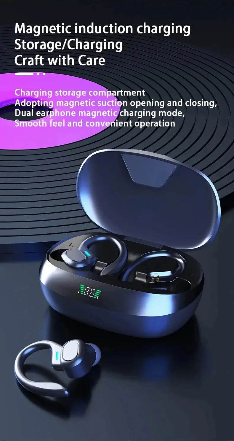 Original Drahtlose Kopfhörer Ture Drahtlose Ohrhörer Ohr Haken Sport HiFI Stereo Wasserdichte Headset Mit Mikrofon TWS Kopfhörer