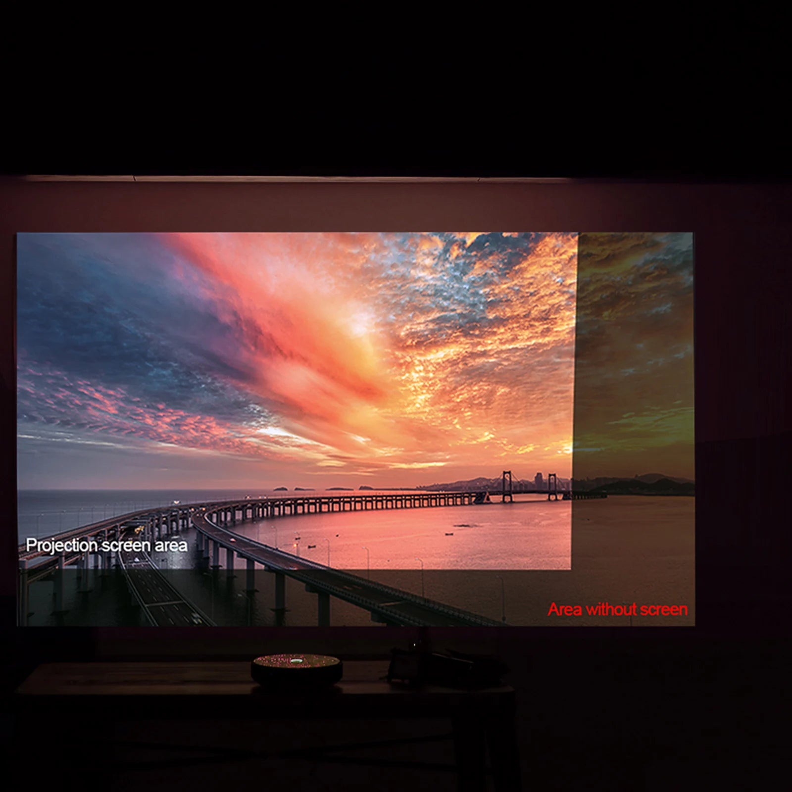 Portable Projector Screen Simple Curtain Anti-Light 60/70/80/100/120 Inches Projection Screens for Home Outdoor Office Projector