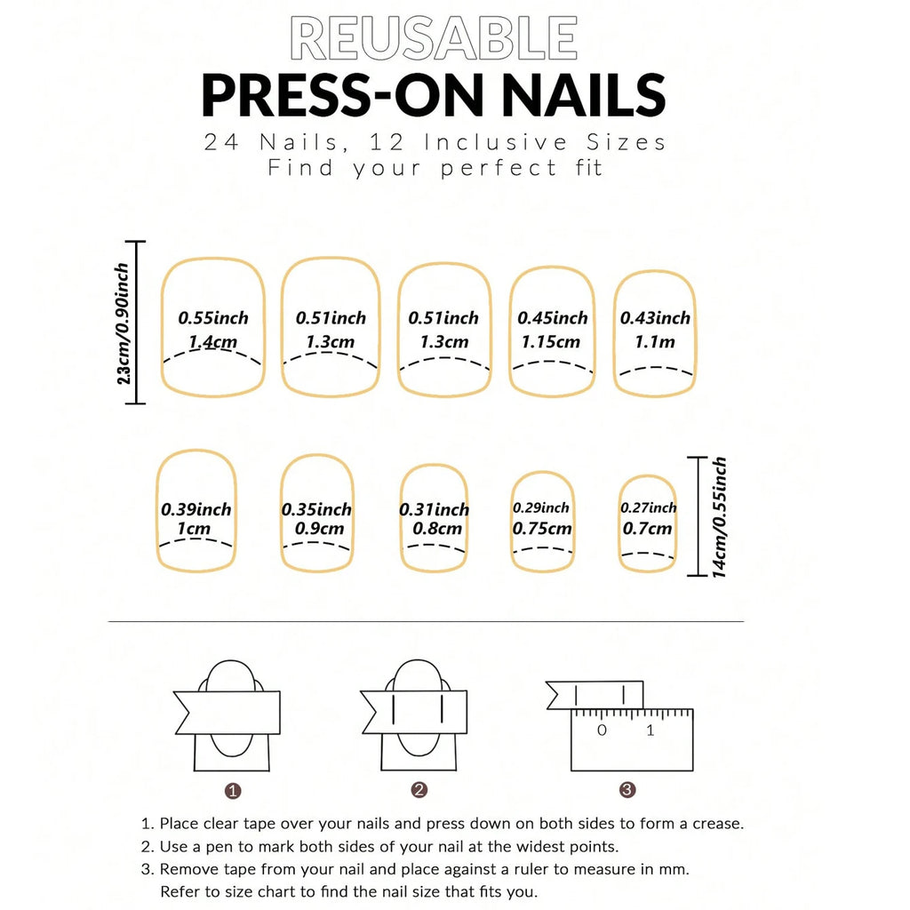 24PCS Pink Glitter French Press-On Nails Short Almond False Nails Glitter Full Cover Gloss Reusable  Nails for Women