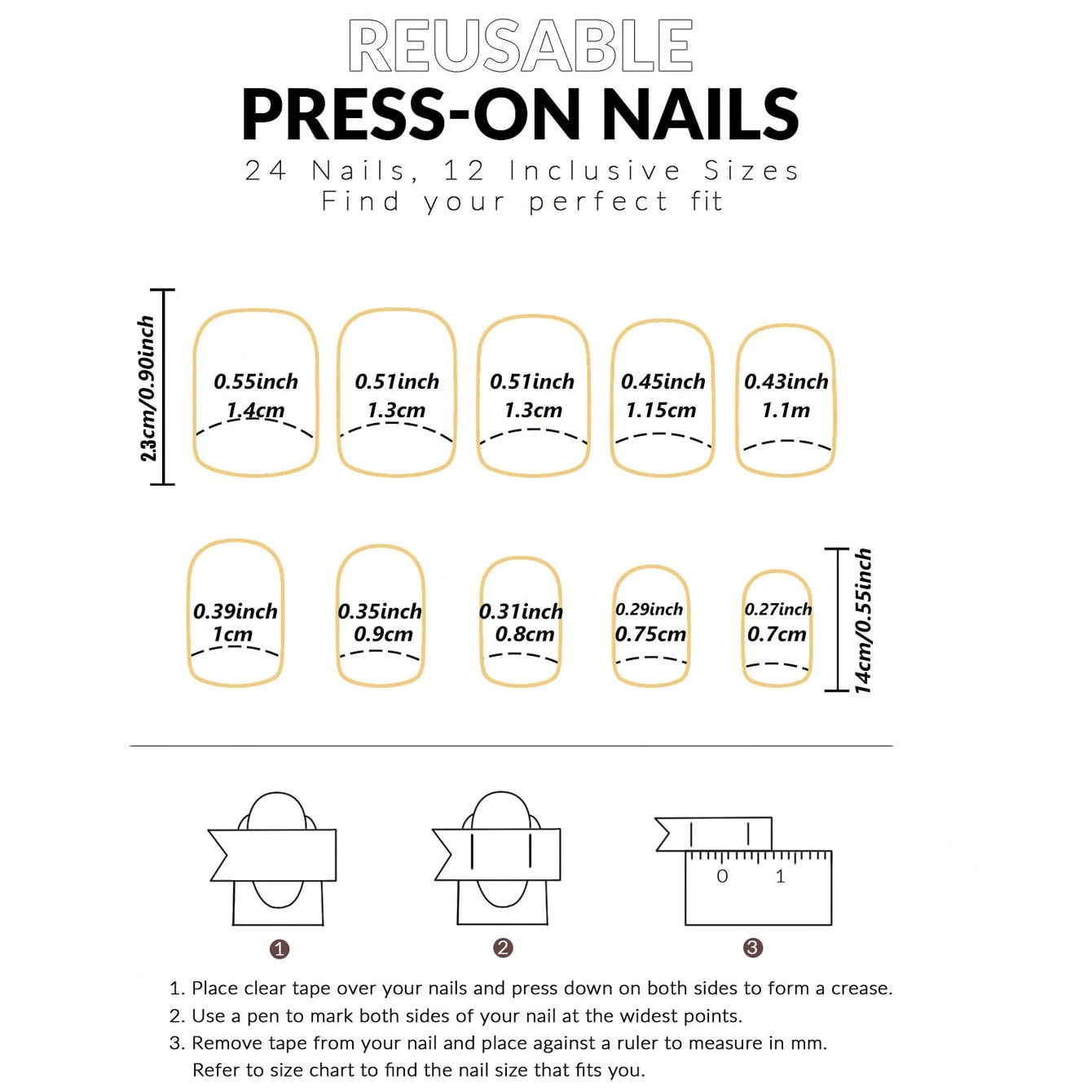 24PCS Pink Glitter French Press-On Nails Short Almond False Nails Glitter Full Cover Gloss Reusable  Nails for Women