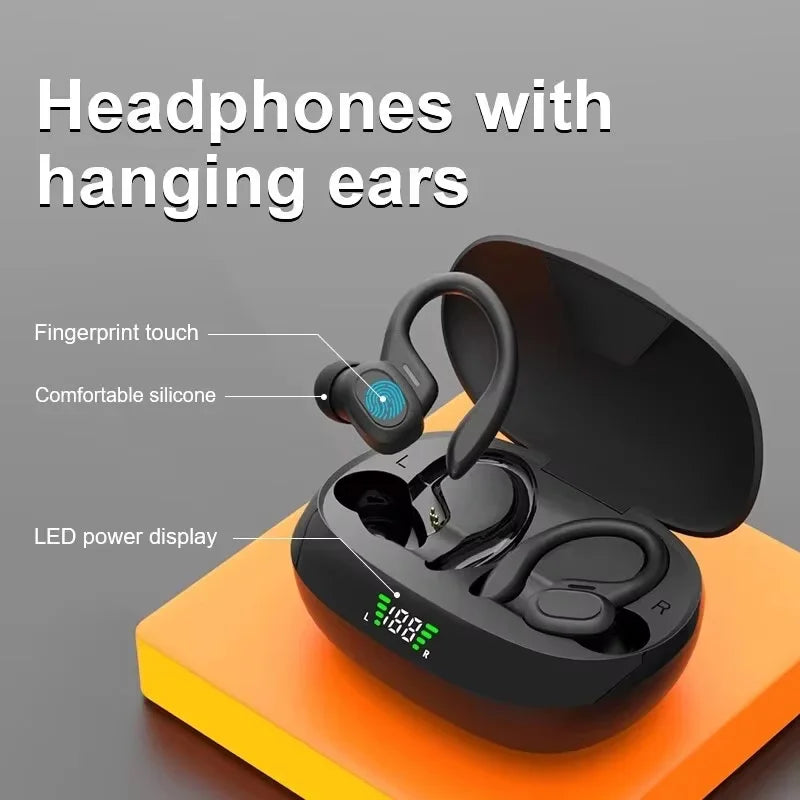 Original Drahtlose Kopfhörer Ture Drahtlose Ohrhörer Ohr Haken Sport HiFI Stereo Wasserdichte Headset Mit Mikrofon TWS Kopfhörer