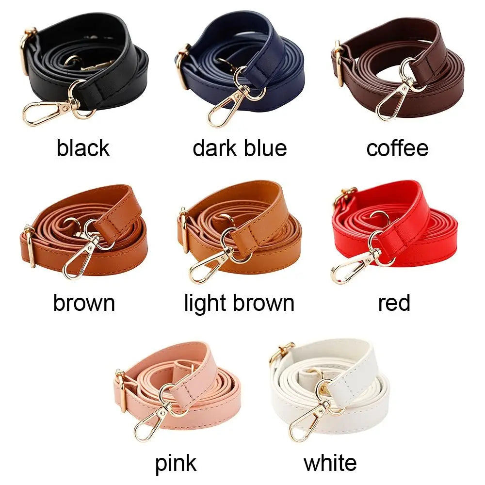 1pc Fashion PU Leather Bag Handle Replacement Bags Strap 130cm Adjustable Shoulder Bag Strap Handbag Belts Bag Parts Accessories