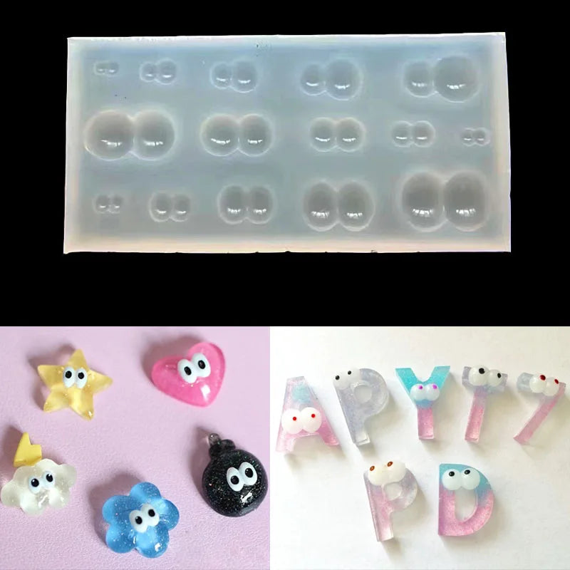 DIY Mini Eye Coal Ball Shaped Silicone Epoxy Resin Mold Resin Moulds Jewelry Mold