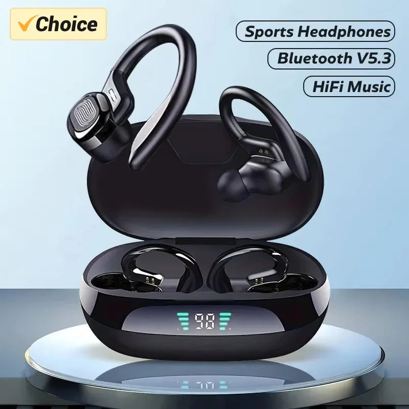 Original Drahtlose Kopfhörer Ture Drahtlose Ohrhörer Ohr Haken Sport HiFI Stereo Wasserdichte Headset Mit Mikrofon TWS Kopfhörer