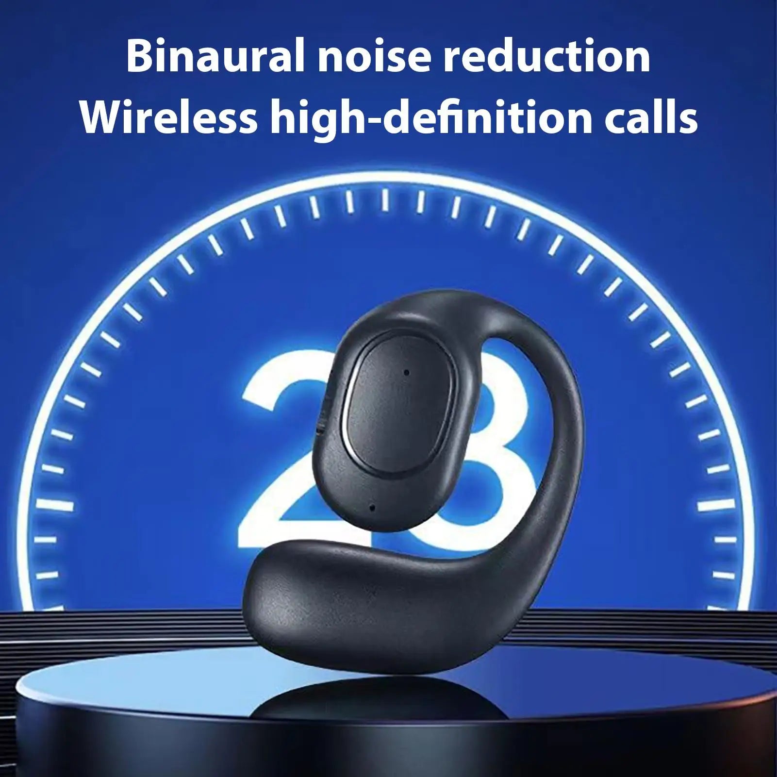 Open-Ear Headphone Wireless Open-Ear Earbud for Sports Long-Lasting Battery Earphone for Running Cycling Driving Business Trips