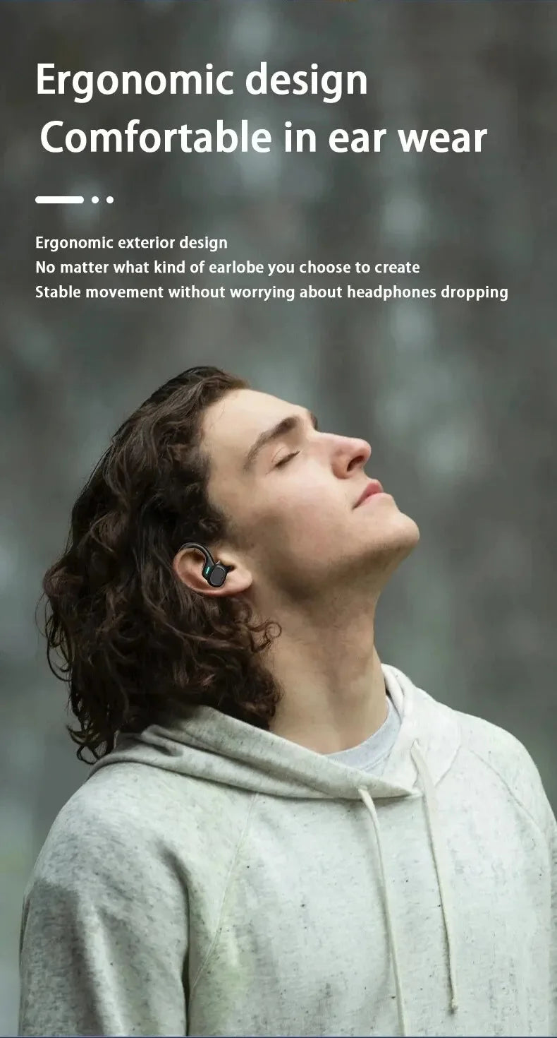 Original Drahtlose Kopfhörer Ture Drahtlose Ohrhörer Ohr Haken Sport HiFI Stereo Wasserdichte Headset Mit Mikrofon TWS Kopfhörer