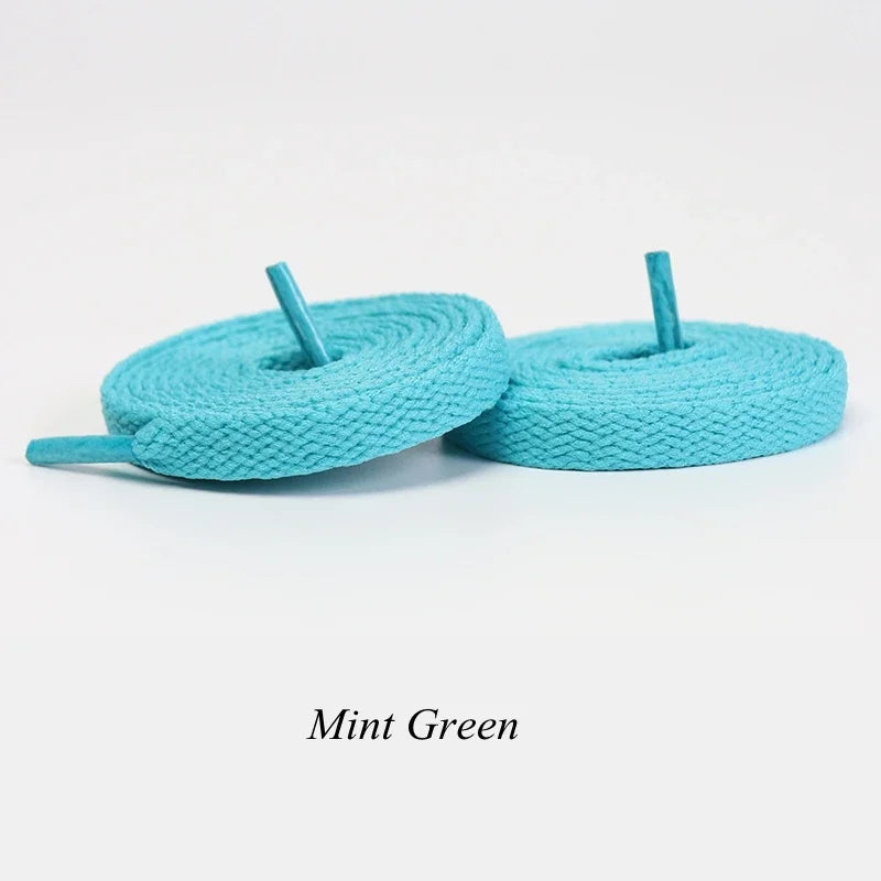 1 Pair Flat Shoelaces Classic Shoe Laces Fit Fashion Solid Sports Shoelace Casual Unisex Shoe Strings Shoe Accessories AF1