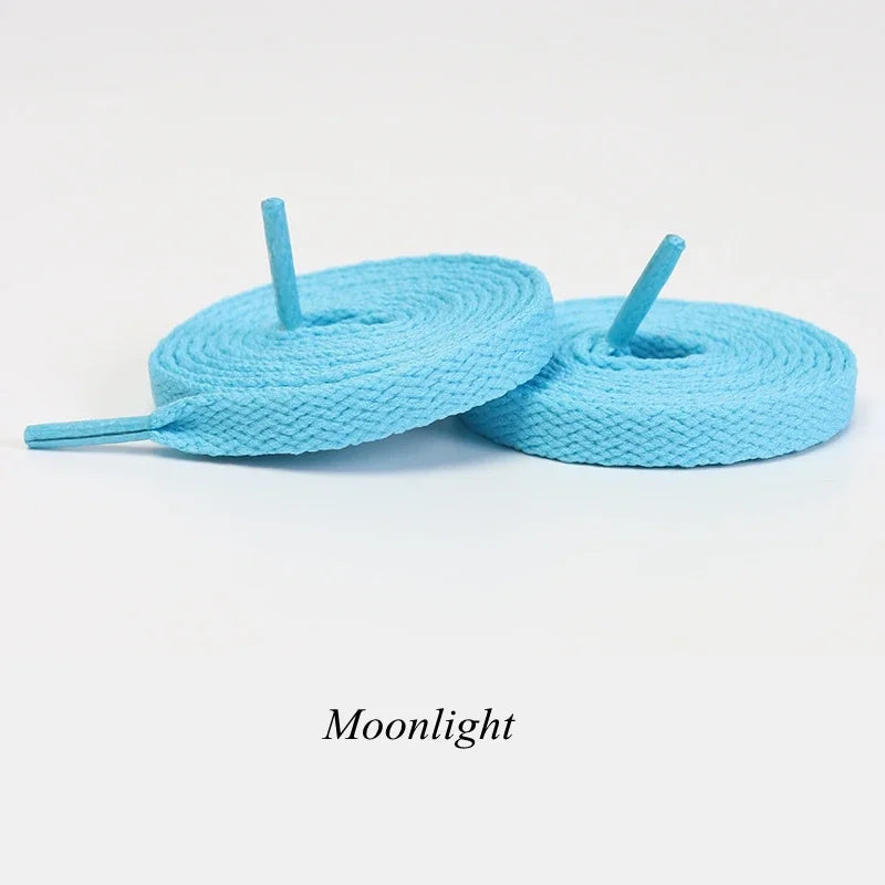 1 Pair Flat Shoelaces Classic Shoe Laces Fit Fashion Solid Sports Shoelace Casual Unisex Shoe Strings Shoe Accessories AF1