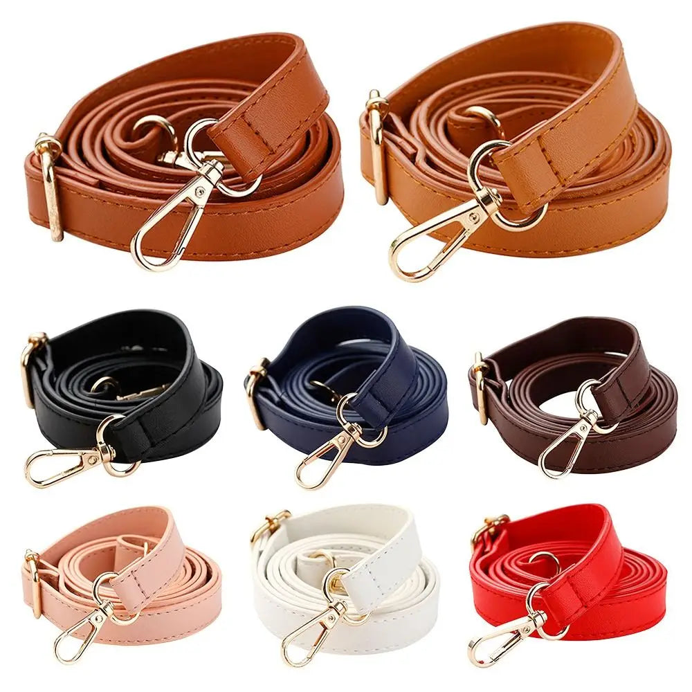 1pc Fashion PU Leather Bag Handle Replacement Bags Strap 130cm Adjustable Shoulder Bag Strap Handbag Belts Bag Parts Accessories