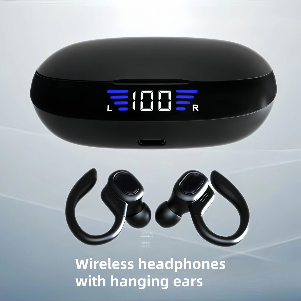 SP16 over the ear Bluetooth earphones with long battery life, digital display noise reduction, sports wireless earphones