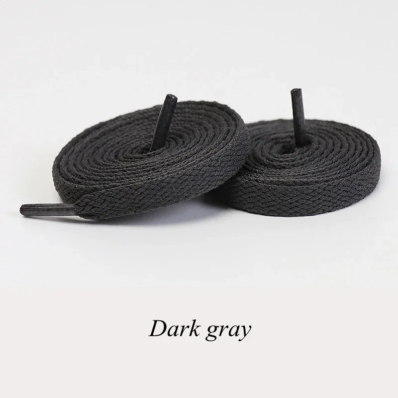 1 Pair Flat Shoelaces Classic Shoe Laces Fit Fashion Solid Sports Shoelace Casual Unisex Shoe Strings Shoe Accessories AF1