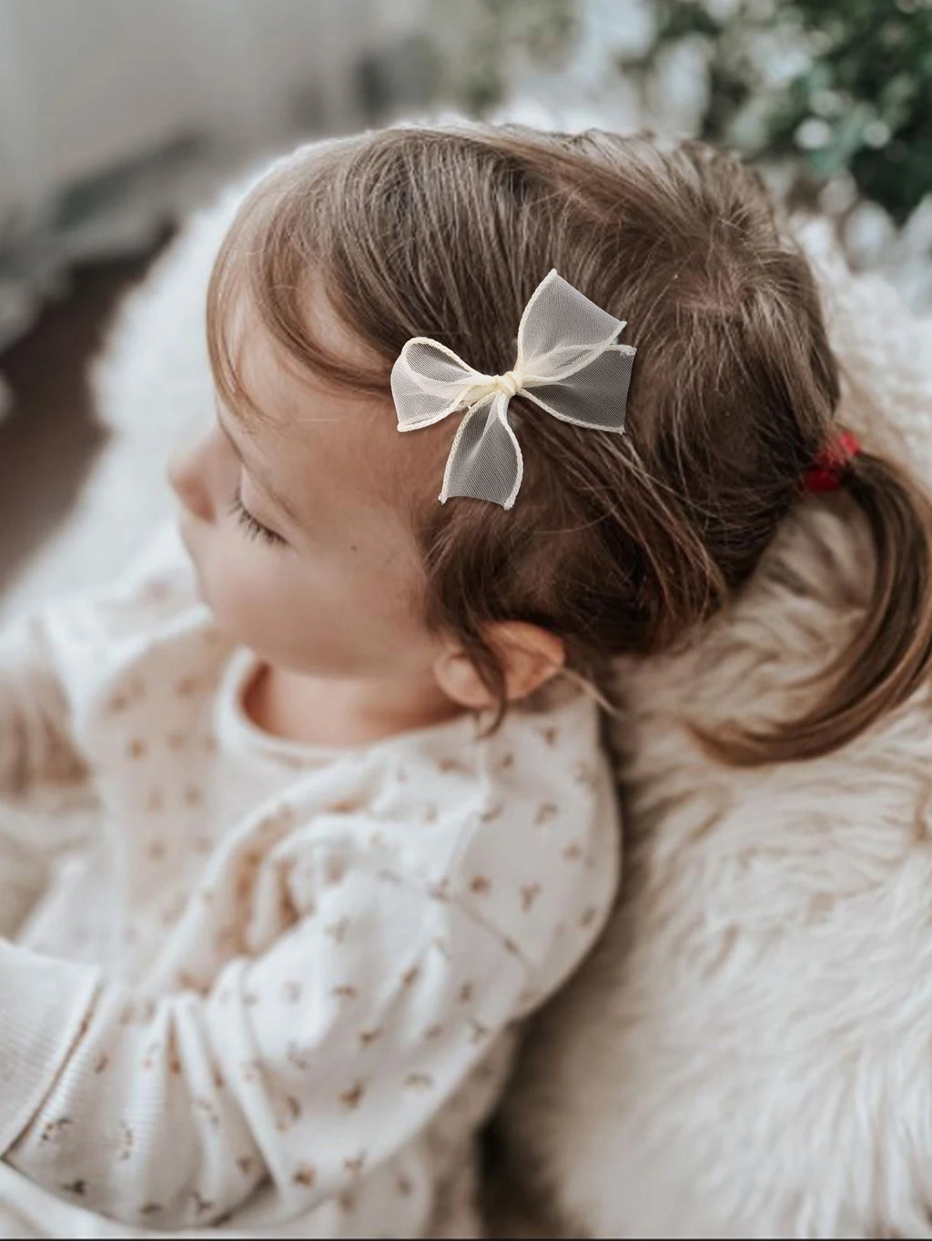 6Pc Set  White Lace Bow Hair Clips for Girls Lovely Bowknot Hairpin Barrettes Kids Hairgrips Girl Hair Accessoires Fairy Hairpin