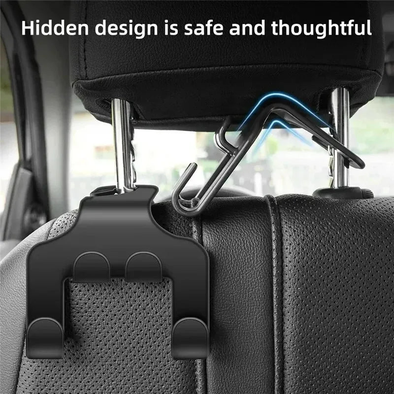 Portable Car Back Seat Holder Hanging Storage Phone Stand Universal Lazy Rear Seat Phone Headrest Stand Car Back Seat Hook Stand