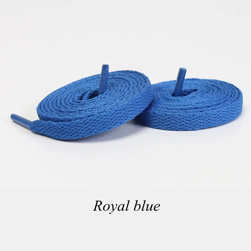 1 Pair Flat Shoelaces Classic Shoe Laces Fit Fashion Solid Sports Shoelace Casual Unisex Shoe Strings Shoe Accessories AF1