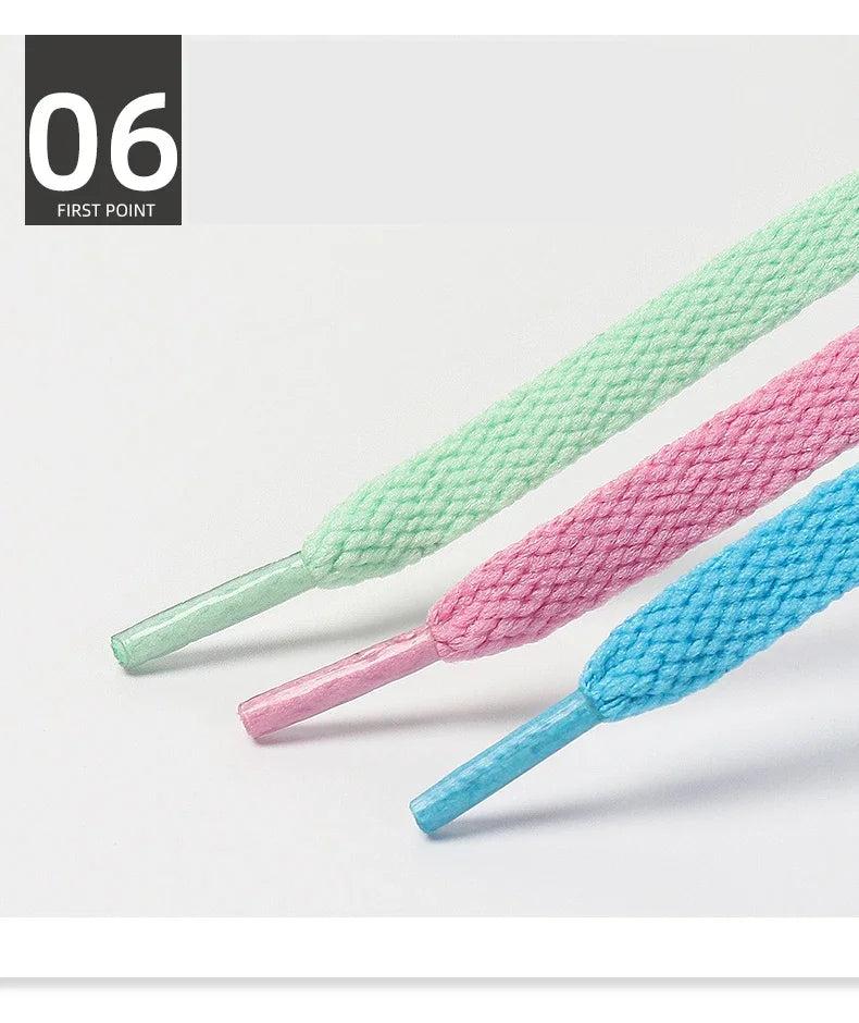 1 Pair Flat Shoelaces Classic Shoe Laces Fit Fashion Solid Sports Shoelace Casual Unisex Shoe Strings Shoe Accessories AF1