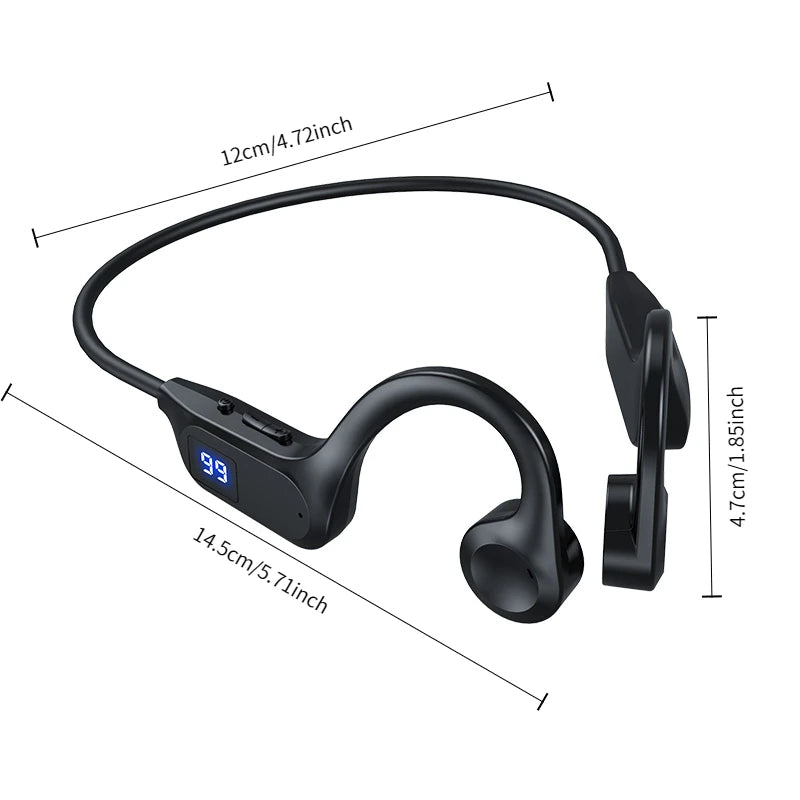 Earhook Type X7 Wireless Headphones Sports  Bluetooth Compatible Headset Hands-free with Microphone for Running Sports Earbuds