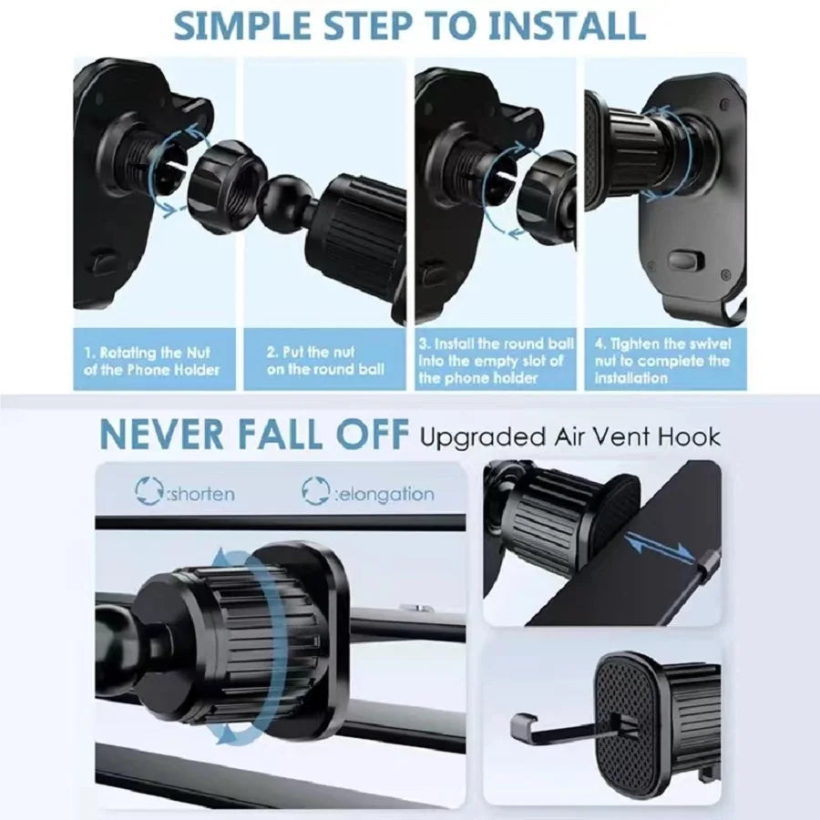Car Phone Bracket- Automatic Gravity Multifunctional Universal Holder for Air Outlet Navigation