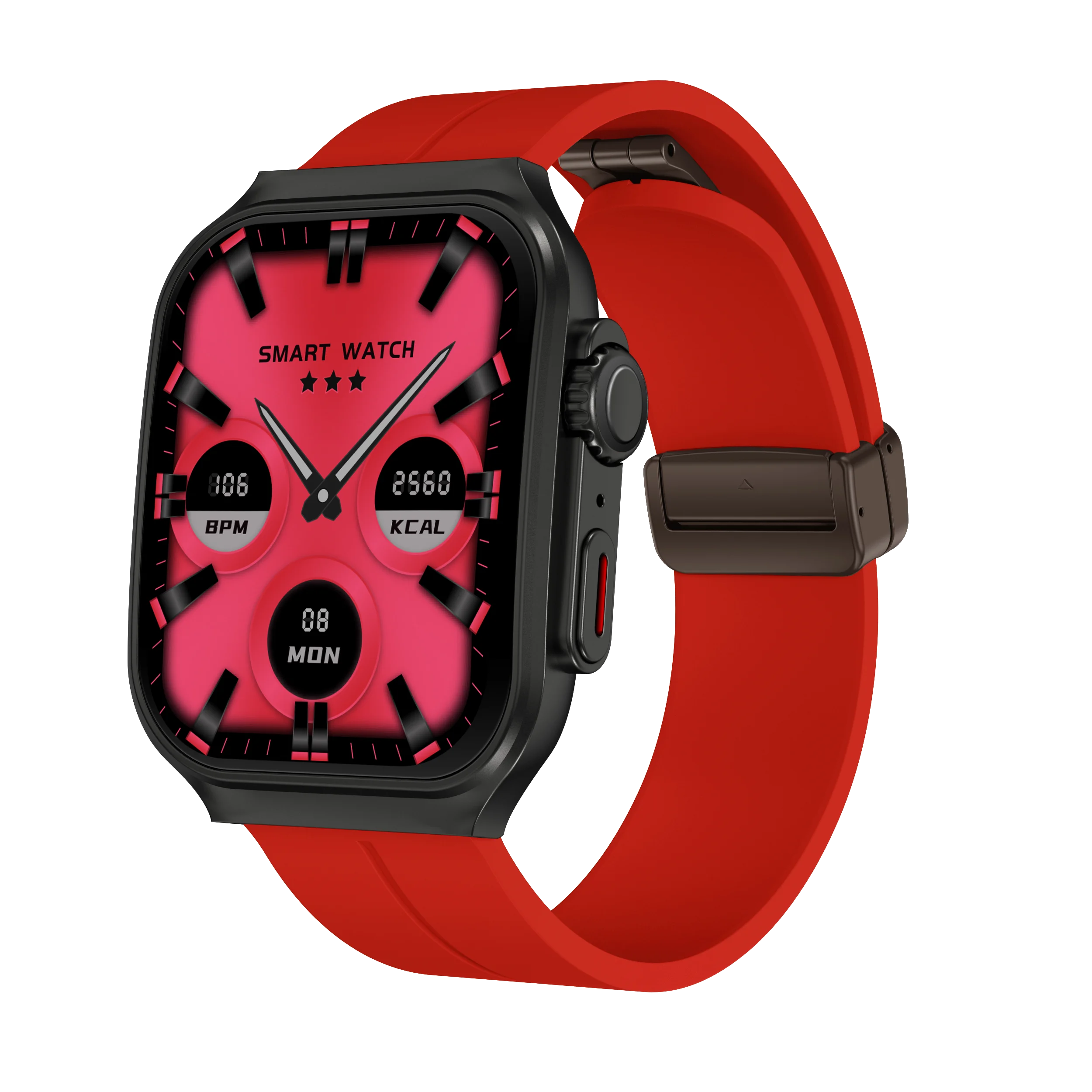 Smart Watch 2.01" Curved AMOLED Screen 3D Flexible Design 120+ Sports Modes Long Battery Life Watch for Daily & Sports Use