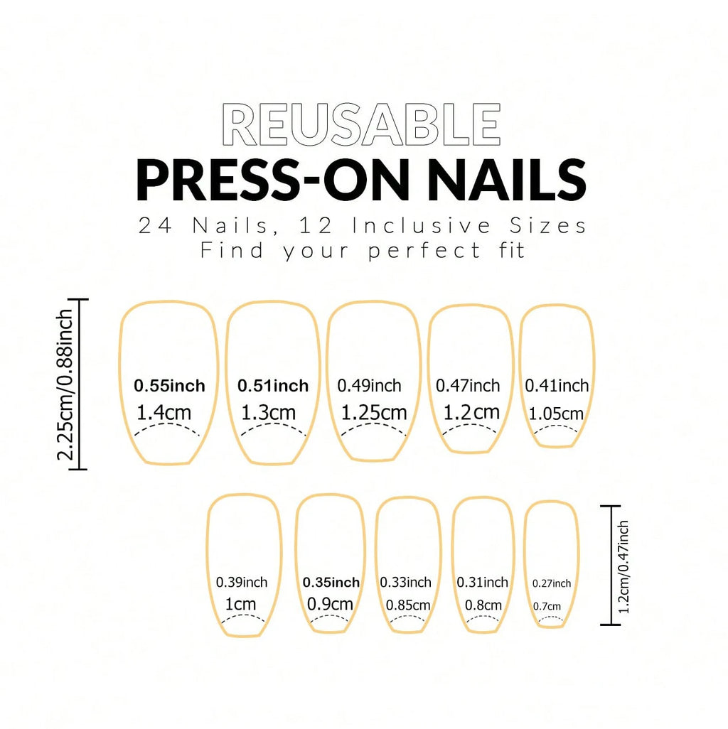 24PCS Pink Glitter French Press-On Nails Short Almond False Nails Glitter Full Cover Gloss Reusable  Nails for Women