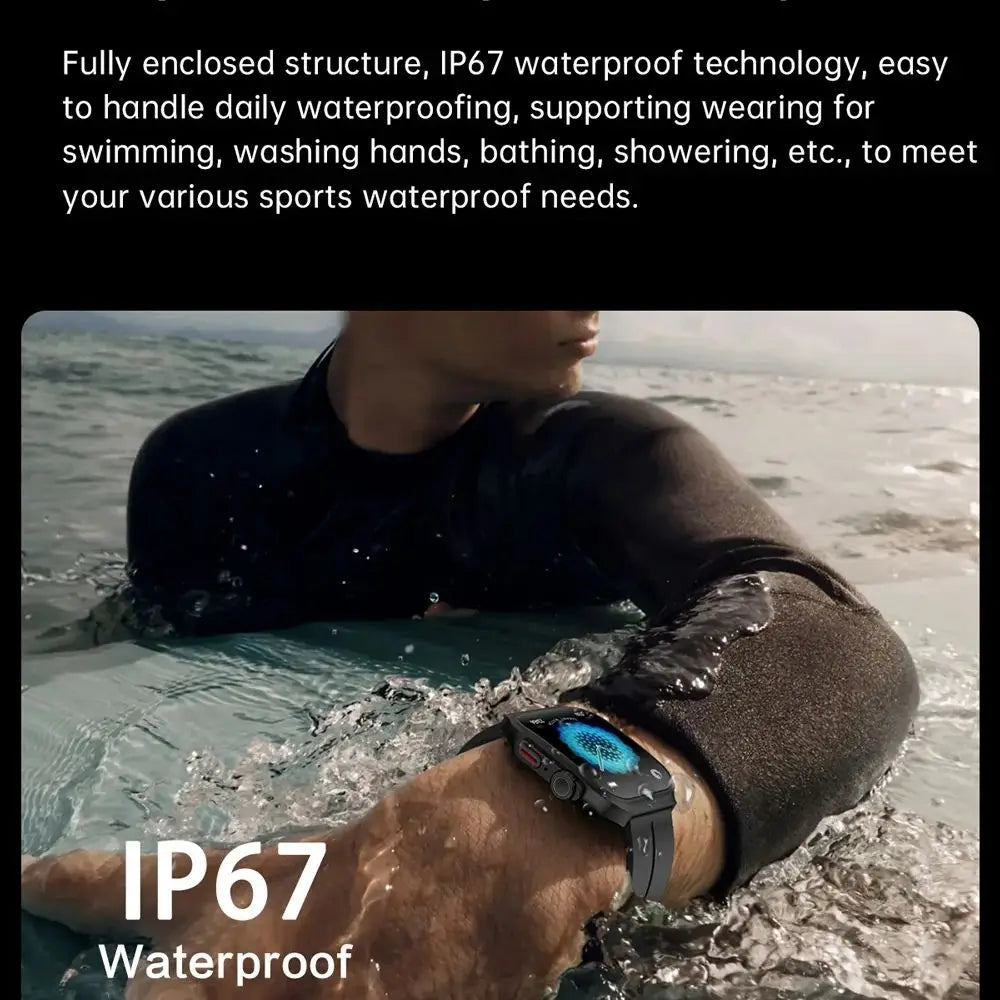 Smart Watch 2.01" Curved AMOLED Screen 3D Flexible Design 120+ Sports Modes Long Battery Life Watch for Daily & Sports Use