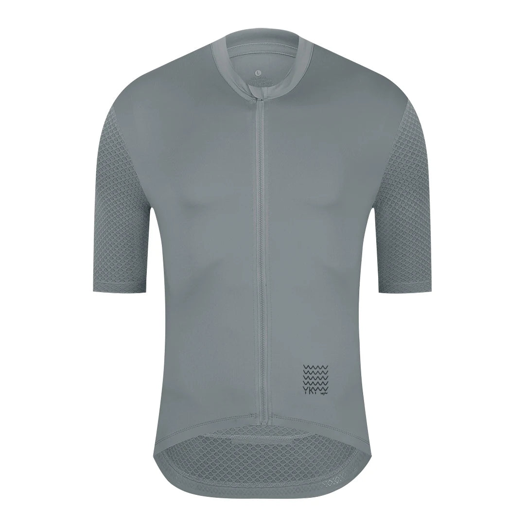 YKYWBIKE Men's Cycling Jersey Summer Road Bike Short Sleeve Shirt Lightweight SPF 50+ Bicycle Jersey MTB Riding Biking Clothing