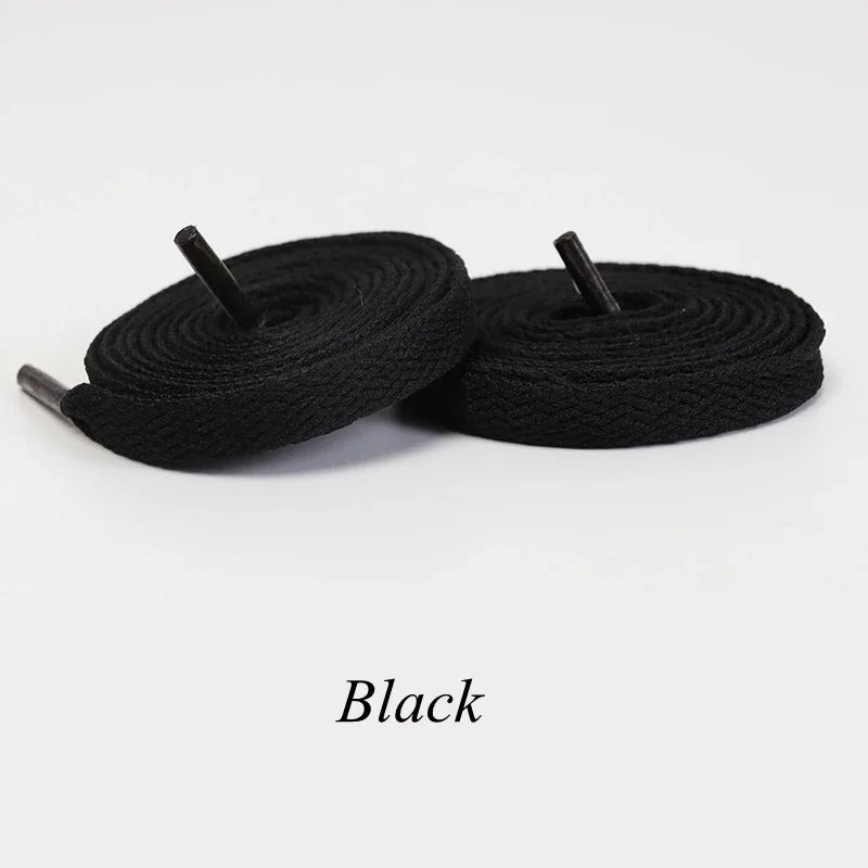 1 Pair Flat Shoelaces Classic Shoe Laces Fit Fashion Solid Sports Shoelace Casual Unisex Shoe Strings Shoe Accessories AF1