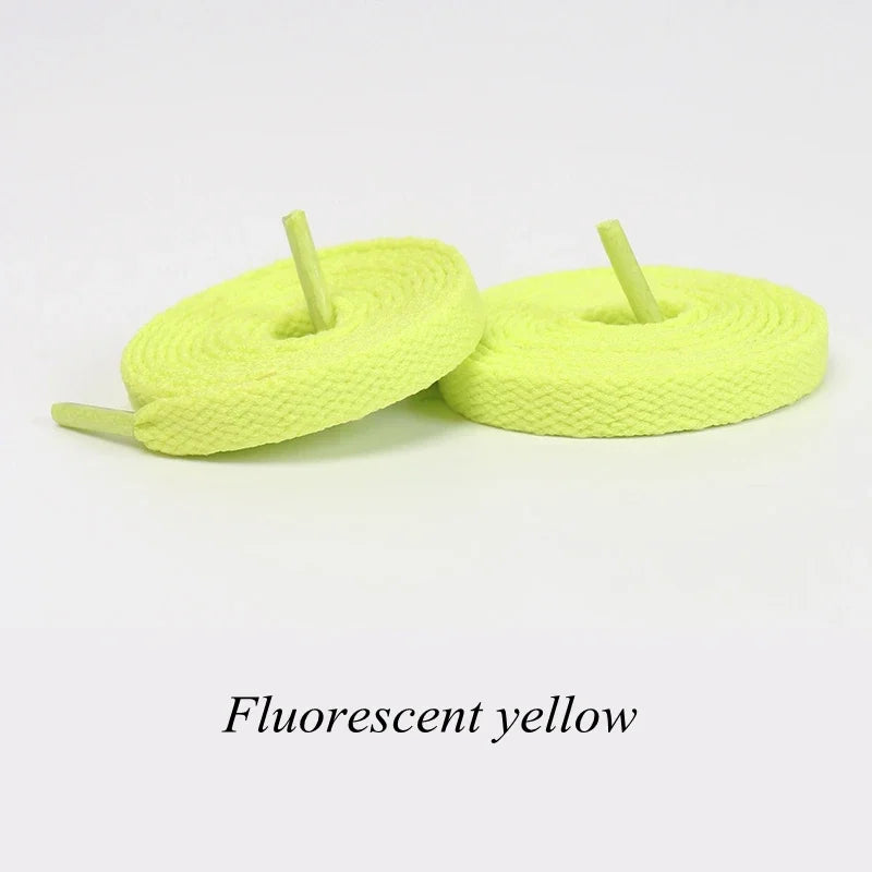1 Pair Flat Shoelaces Classic Shoe Laces Fit Fashion Solid Sports Shoelace Casual Unisex Shoe Strings Shoe Accessories AF1
