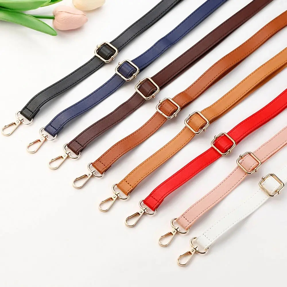 1pc Fashion PU Leather Bag Handle Replacement Bags Strap 130cm Adjustable Shoulder Bag Strap Handbag Belts Bag Parts Accessories