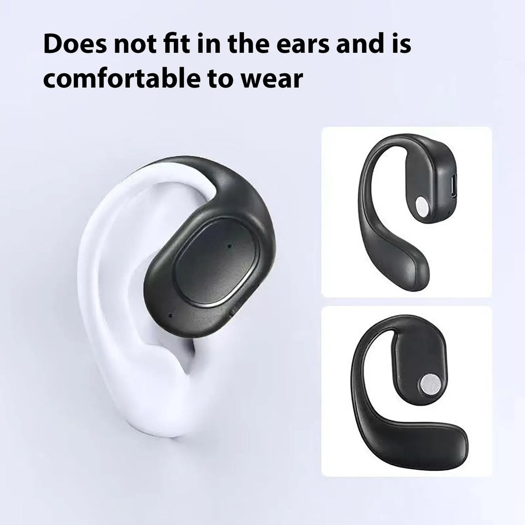 Open-Ear Headphone Wireless Open-Ear Earbud for Sports Long-Lasting Battery Earphone for Running Cycling Driving Business Trips