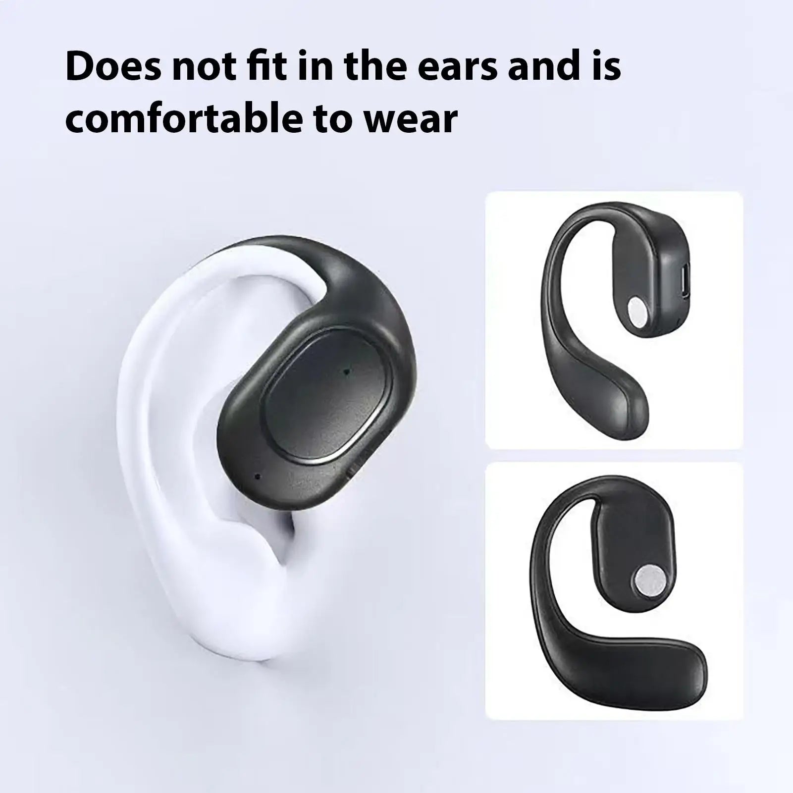 Open-Ear Headphone Wireless Open-Ear Earbud for Sports Long-Lasting Battery Earphone for Running Cycling Driving Business Trips