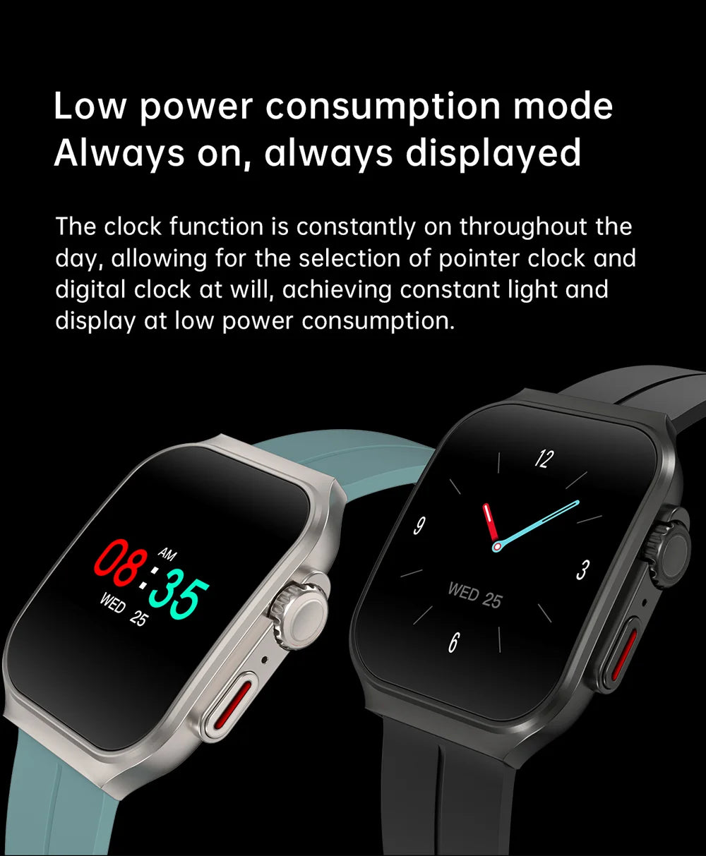 Smart Watch 2.01" Curved AMOLED Screen 3D Flexible Design 120+ Sports Modes Long Battery Life Watch for Daily & Sports Use