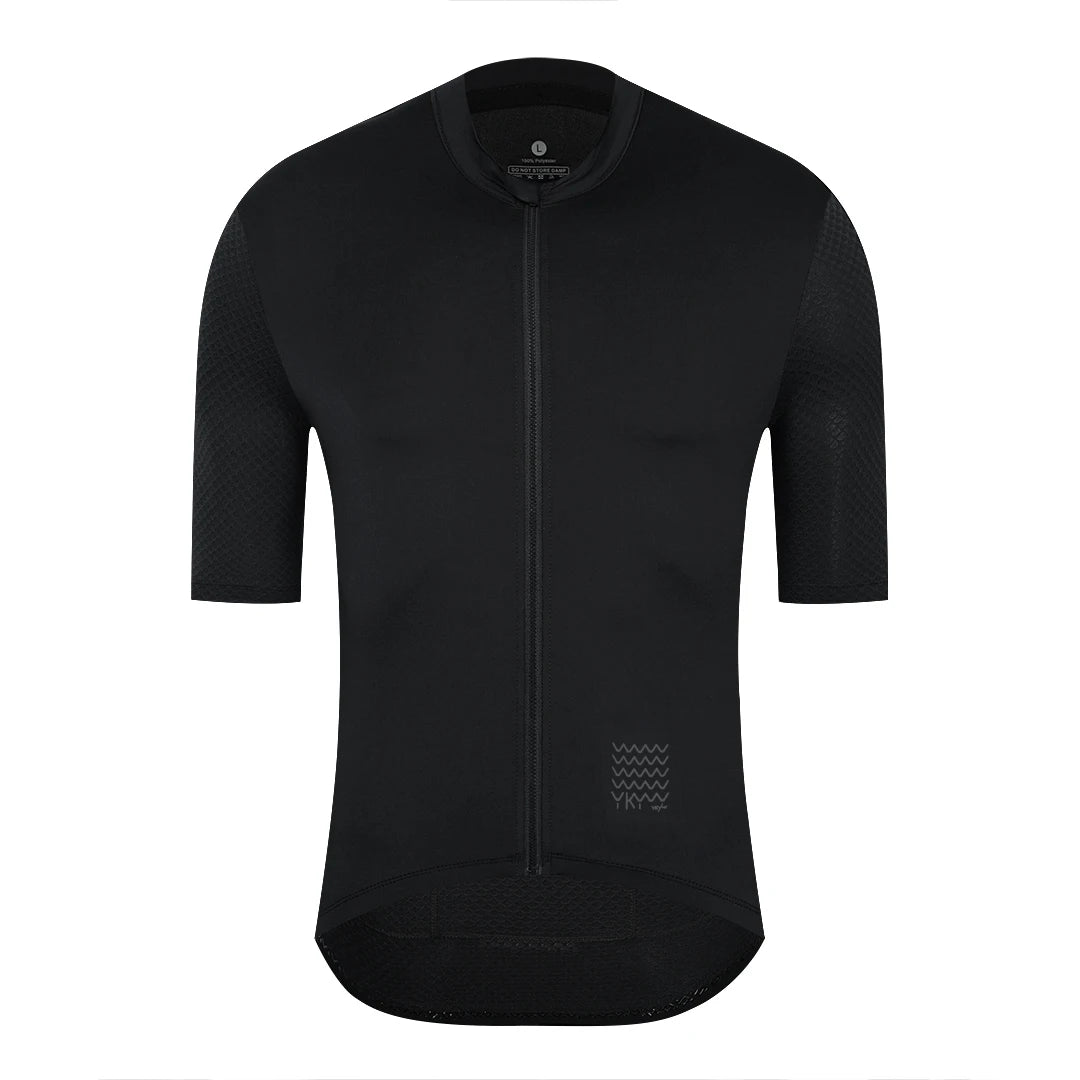 YKYWBIKE Men's Cycling Jersey Summer Road Bike Short Sleeve Shirt Lightweight SPF 50+ Bicycle Jersey MTB Riding Biking Clothing