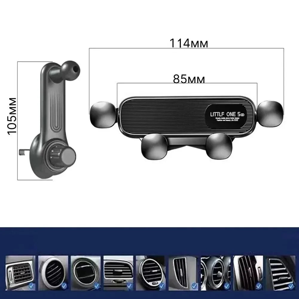 New Gravity Car Phone Holder for 4.7-7 inch Mobile Phone Car Air Vent Phone Mount Universal Shockproof GPS Clip Smartphone Stand