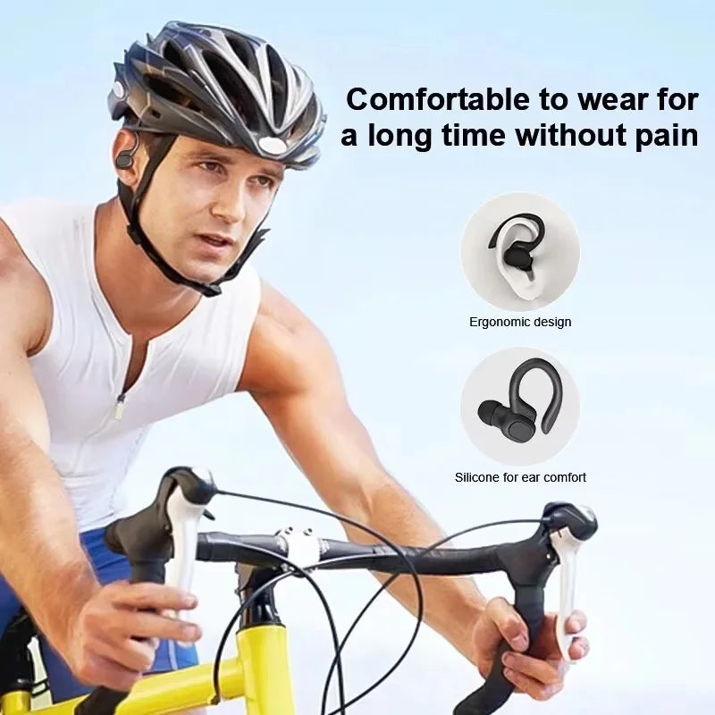 Original Drahtlose Kopfhörer Ture Drahtlose Ohrhörer Ohr Haken Sport HiFI Stereo Wasserdichte Headset Mit Mikrofon TWS Kopfhörer