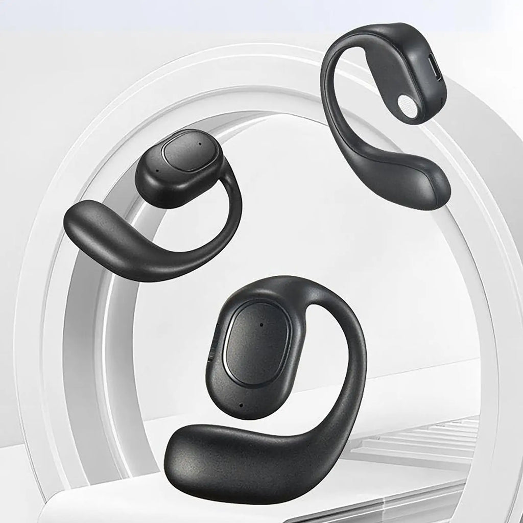 Open-Ear Headphone Wireless Open-Ear Earbud for Sports Long-Lasting Battery Earphone for Running Cycling Driving Business Trips