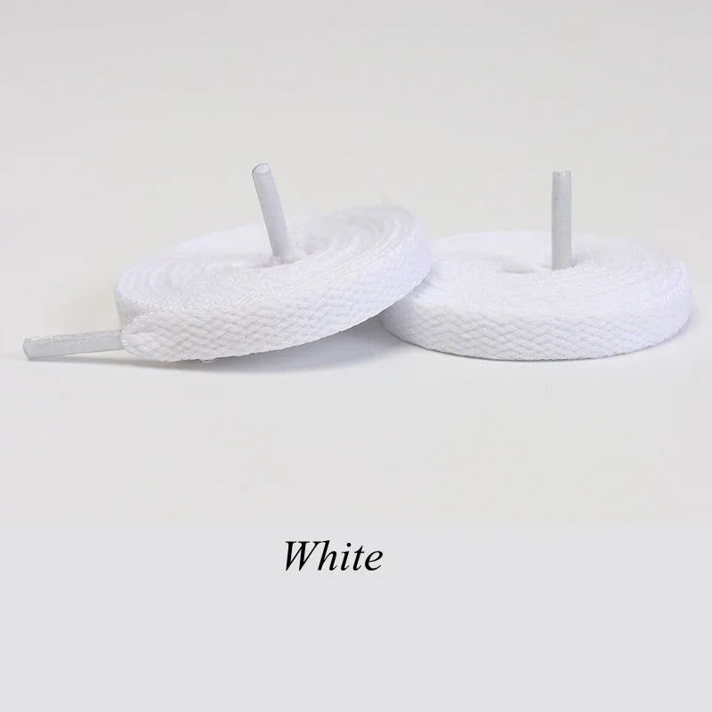 1 Pair Flat Shoelaces Classic Shoe Laces Fit Fashion Solid Sports Shoelace Casual Unisex Shoe Strings Shoe Accessories AF1